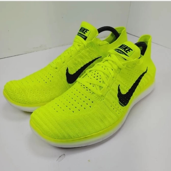 Nike Mens Free RN FLYKNIT USA MEDAL STAND SHOE OLYMPIC Volt SZ 11 Running 842545 - Picture 5 of 10